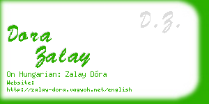 dora zalay business card